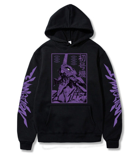 Anime EVA Men's Long Sleeve Hoodies