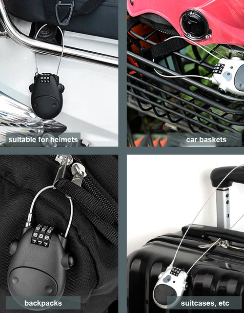 Load image into Gallery viewer, Adjustable Cable Security Combination Lock
