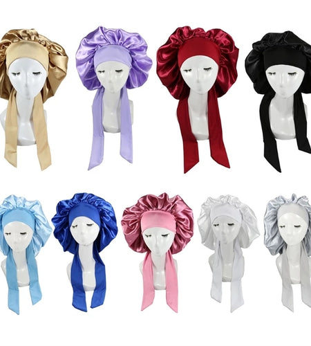 Women Satin Sleeping / Shower Cap
