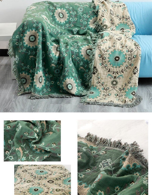 Load image into Gallery viewer, Cotton Sofa Throw Blanket
