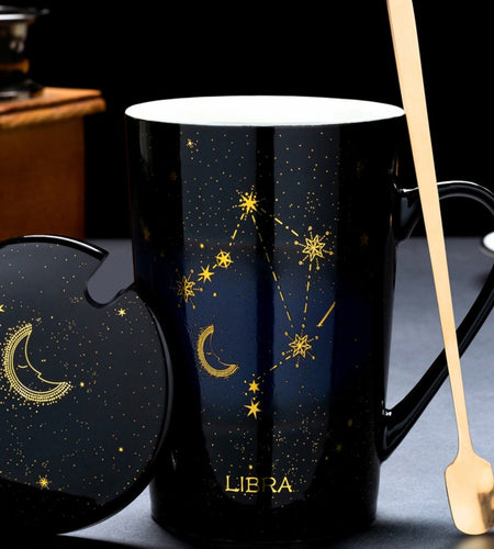 12 Constellations Creative Mugs With Spoon