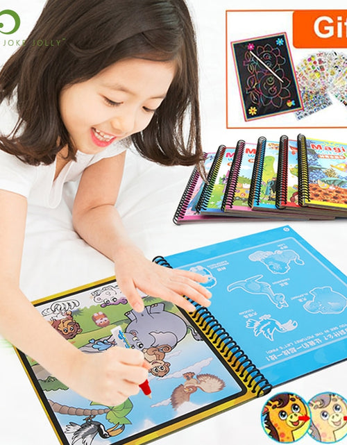 Load image into Gallery viewer, Magic Water Drawing Coloring  Book
