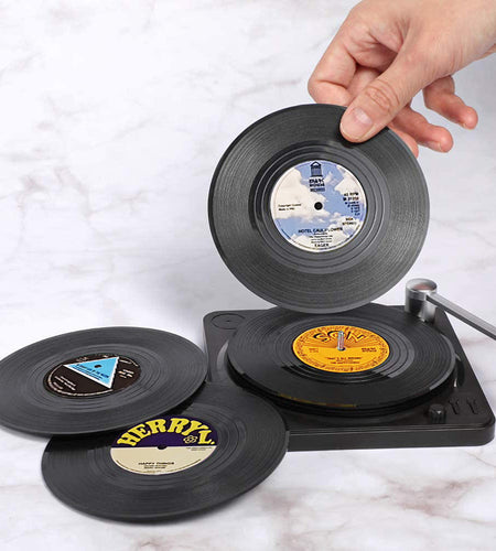 Vinyl Record Player Coasters