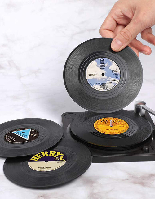 Load image into Gallery viewer, Vinyl Record Player Coasters
