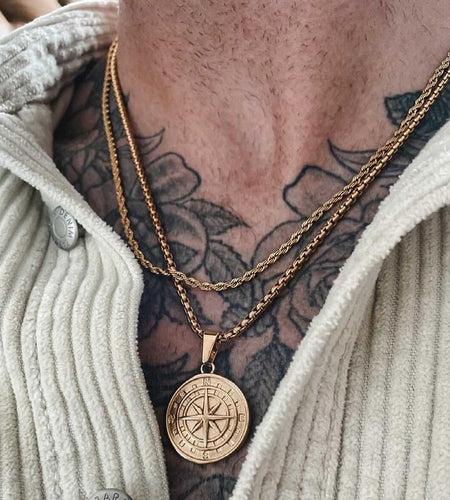 Men's Compass Necklaces