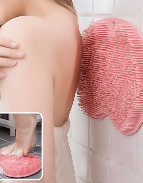 Load image into Gallery viewer, Bath Mat Back Massage Silicone Brush
