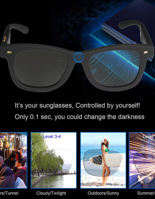 Load image into Gallery viewer, Sunglasses with Variable Electronic Tint Control
