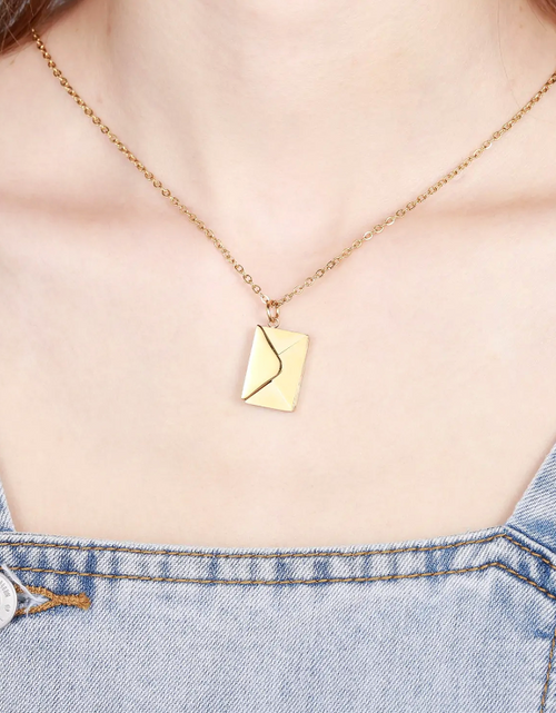 Load image into Gallery viewer, Envelope Pendent Necklace
