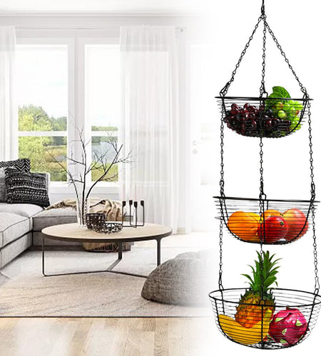 3-Tiers Hanging Fruit Basket