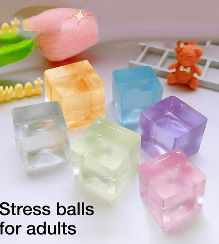 Transparent Cube Stress Relief