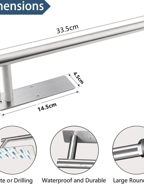 Load image into Gallery viewer, Adhesive Stainless Steel Toilet Paper Holder
