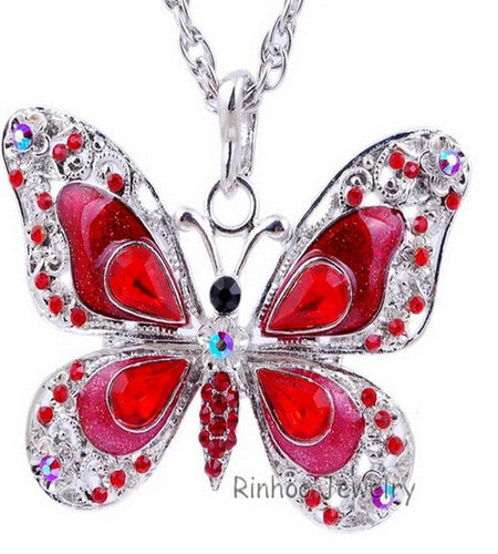 Colorful Butterfly Necklace