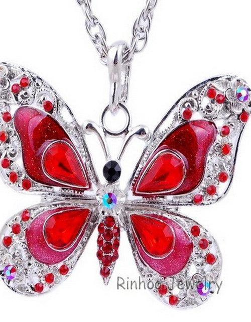 Load image into Gallery viewer, Colorful Butterfly Necklace
