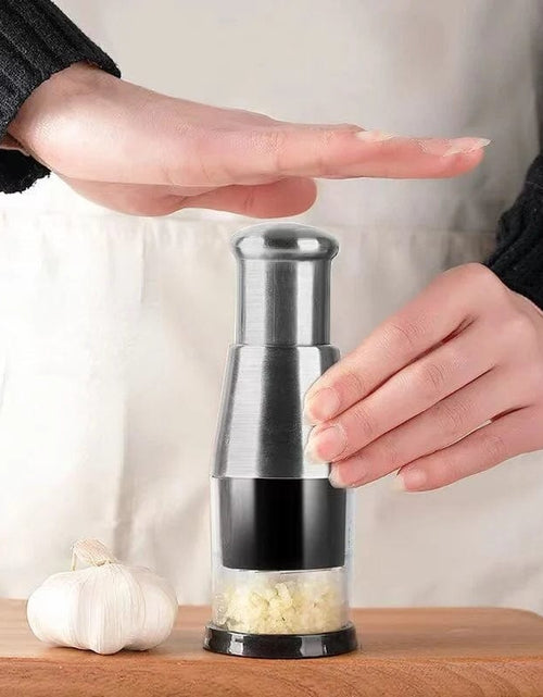 Load image into Gallery viewer, Hand Press Garlic Chopper
