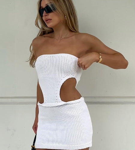 Strapless Knit Bodycon Dress