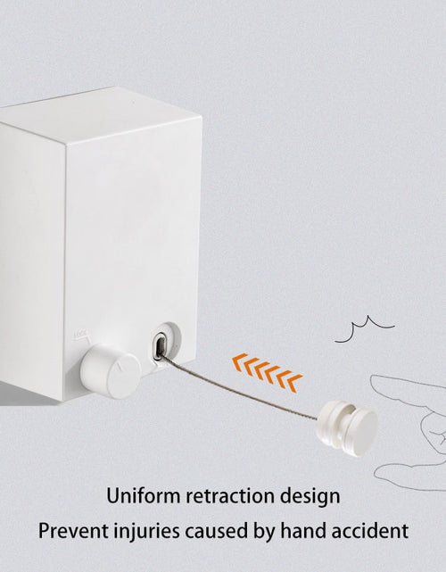 Load image into Gallery viewer, Punch-Free Retractable Clothesline

