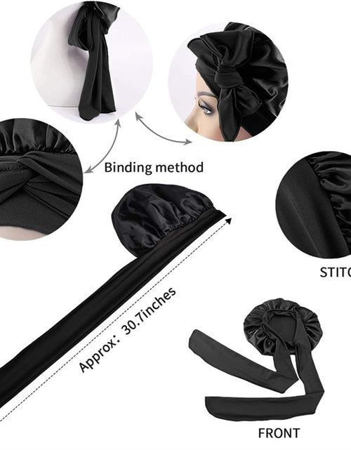 Load image into Gallery viewer, Women Satin Sleeping / Shower Cap
