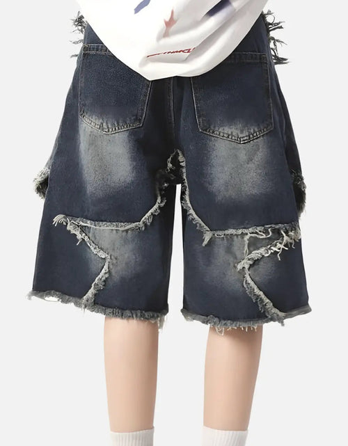 Load image into Gallery viewer, Short Denim T-BuckStar
