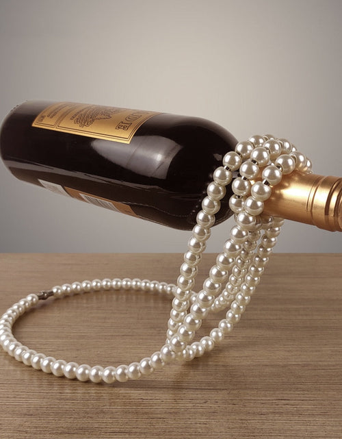 Load image into Gallery viewer, Pearl Necklace Wine Rack
