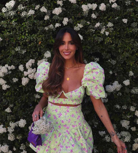 Boho Inspired Floral Mini Dress