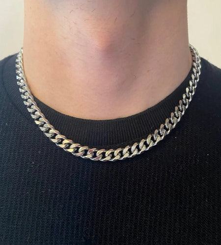 Daily Wearing Cuban Link Chain Choker