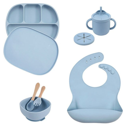 Load image into Gallery viewer, 5Pcs/Set Silicone Children Tableware
