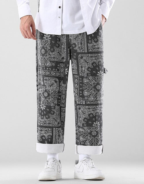 Load image into Gallery viewer, Printed Men&#39;s Loose Pants
