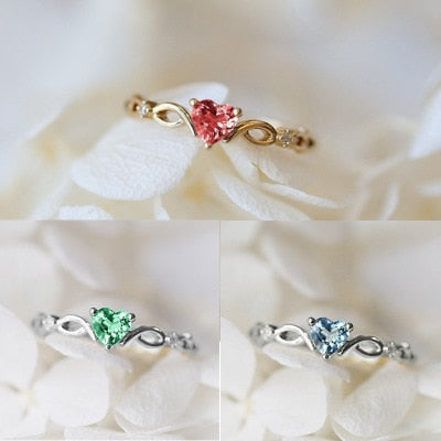 Load image into Gallery viewer, Huitan Simple Heart Ring
