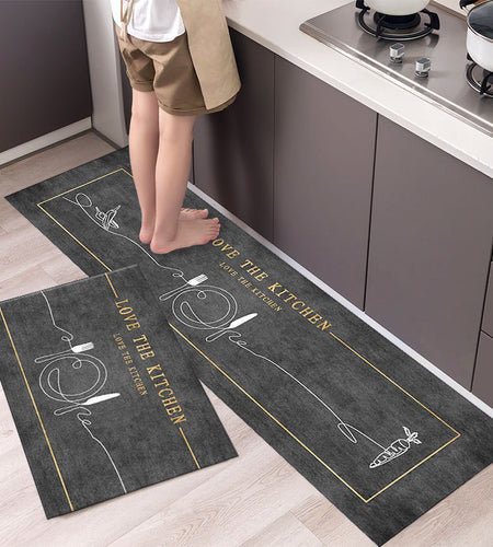 Tableware Pattern Floor Mat
