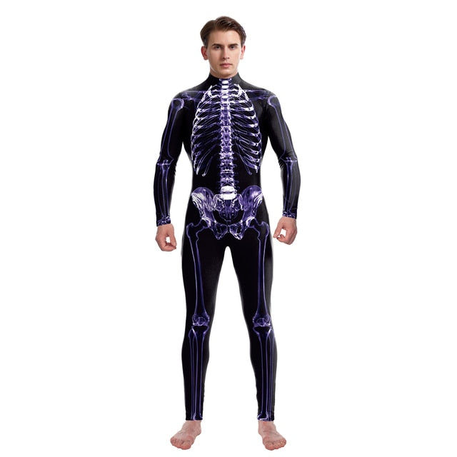 Bodysuit Skull Halloween Costumes