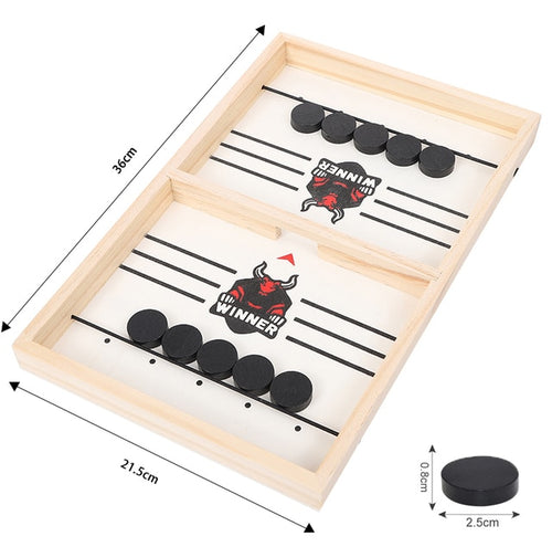 Load image into Gallery viewer, Table Hockey Fast Sling Puck Board Game
