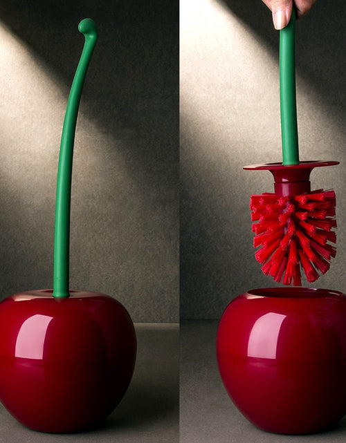 Load image into Gallery viewer, Cherry Shape Toilet Brush Holder Set
