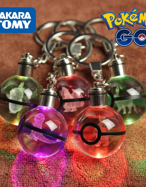 Load image into Gallery viewer, Anime LED Crystal Keychain
