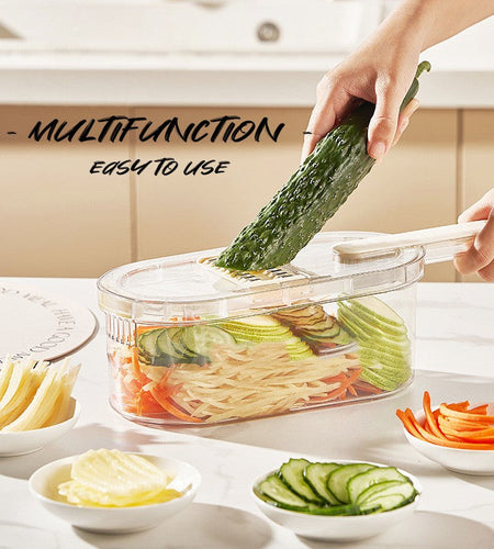 Multifunction Vegetable Cutter With Basket And Brush