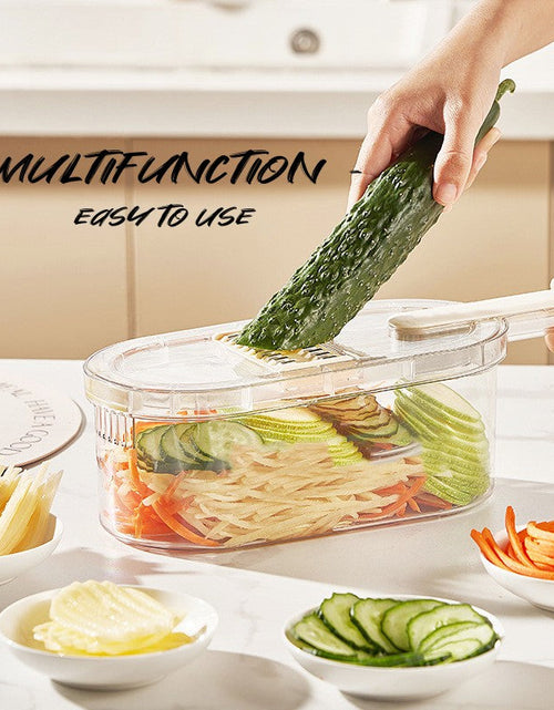 Load image into Gallery viewer, Multifunction Vegetable Cutter With Basket And Brush
