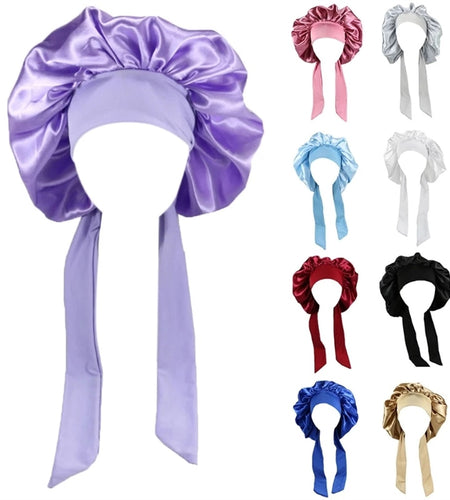 Women Satin Sleeping / Shower Cap