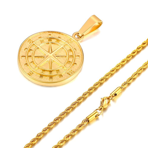 Load image into Gallery viewer, Men&#39;s Compass Necklaces
