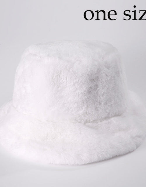 Load image into Gallery viewer, Winter Cow Leopard Faux Fur Fluffy Bucket Hats
