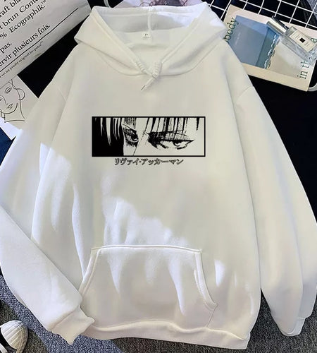 Japanese Anime  Eye Print Hoodie