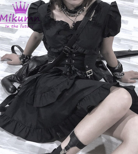 Gothic Women Black Dress