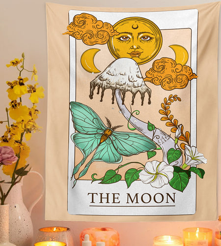 Tarot Mushroom Wall Hanging Tapestry
