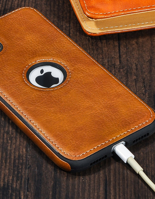 Load image into Gallery viewer, Solid Color PU Leather Phone Case For iPhones
