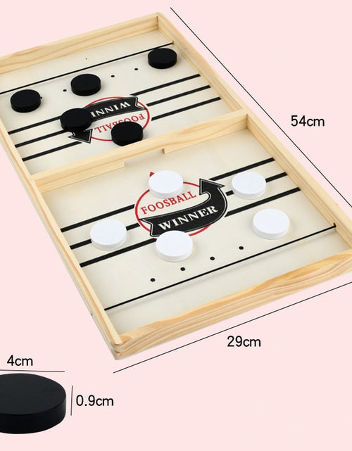 Load image into Gallery viewer, Table Hockey Fast Sling Puck Board Game
