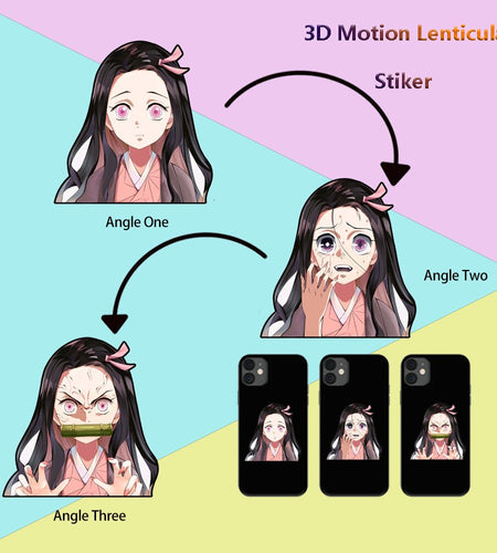 Mini 3D Motion/Moving Anime Stickers