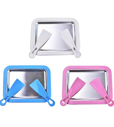Ice Cream Roller Plate with 2 Spatulas