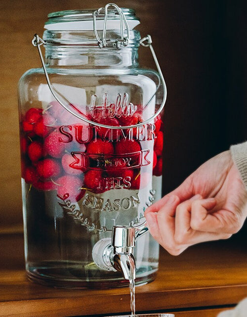 Load image into Gallery viewer, Retro Embossed Drink Dispenser Jar
