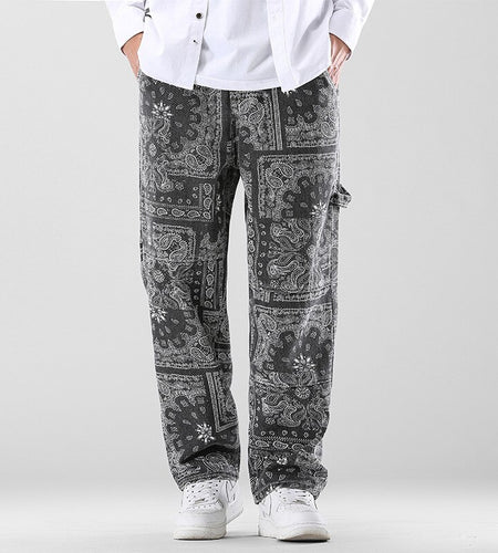 Printed Men's Loose Pants