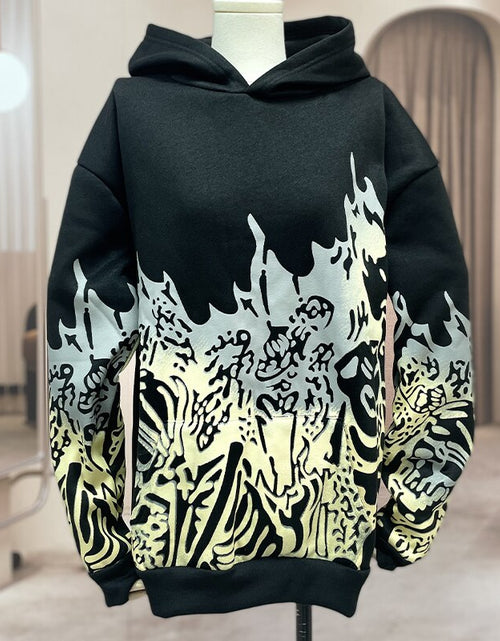 Load image into Gallery viewer, Streetwear Skull Print Hoodies
