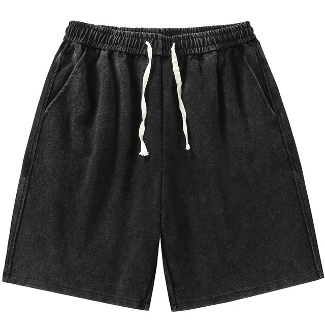 Summer Distressed Cotton Sweatshorts