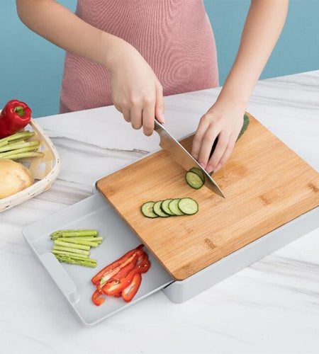 Cutting Board with Containers